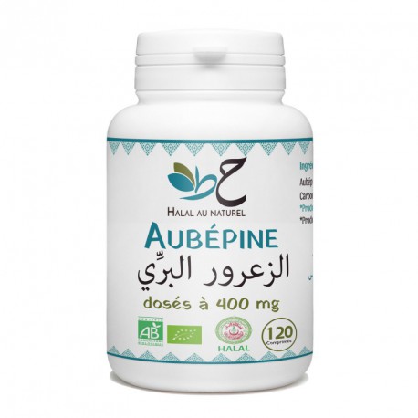 Aubépine Halal Bio - 400mg - 120 comprimés